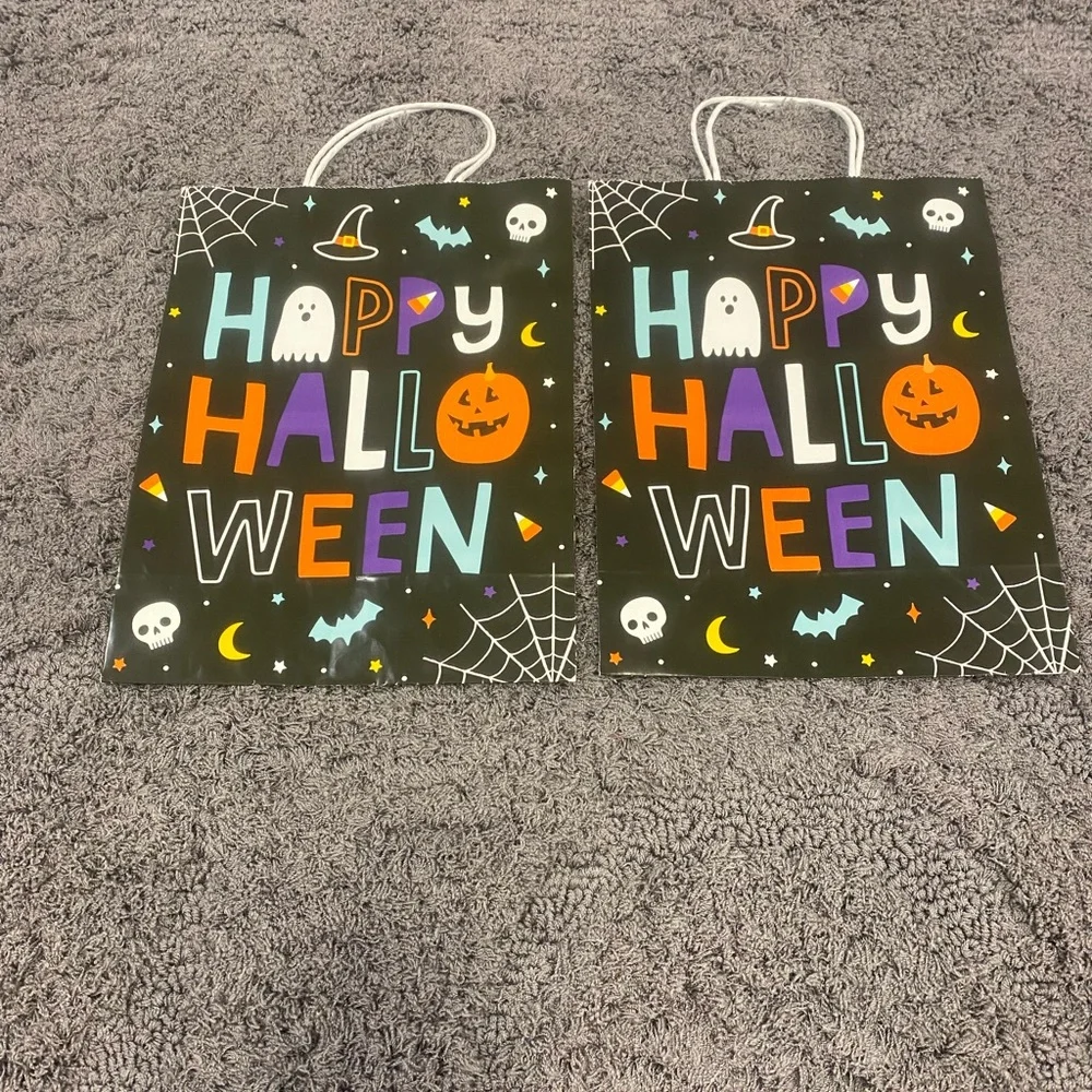 American Greetings Halloween Treat Bags - Black & Orange & Purple-Set of 17